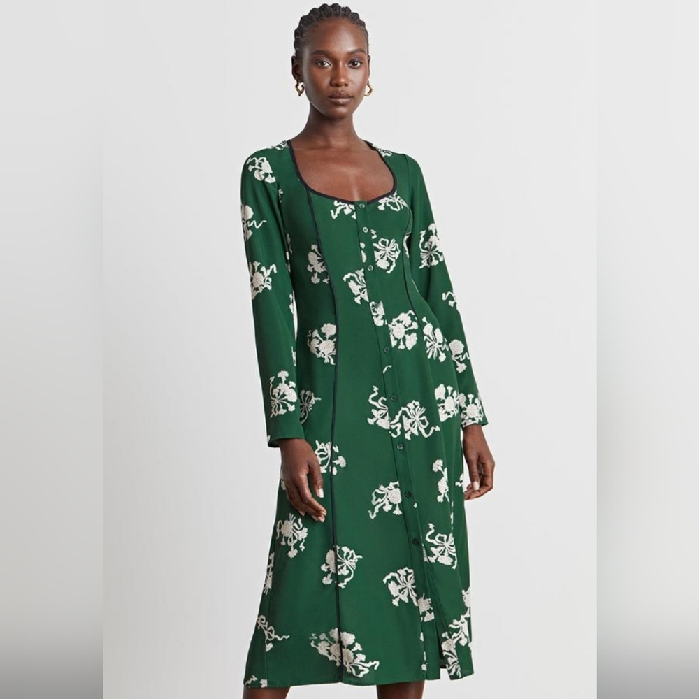 NWOT Who What Wear Kate Scoop Midi Dress